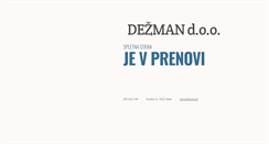 Desktop Screenshot of dezman.si